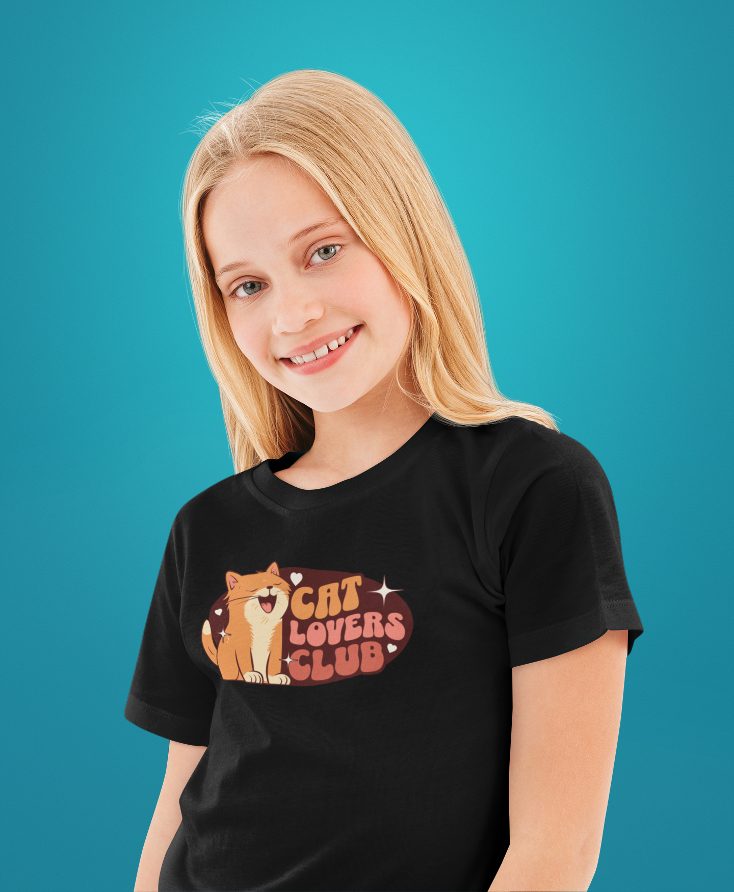 Camiseta Estampada Infantil Gatos
