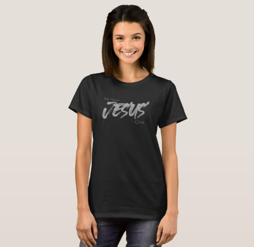 Camiseta Gospel Feminina Meu Salvador 100% Algodão Qualidade Premium