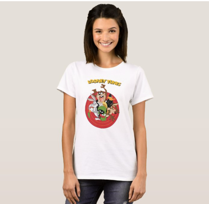 Camiseta Feminina Looney 100% Algodão Qualidade Premium