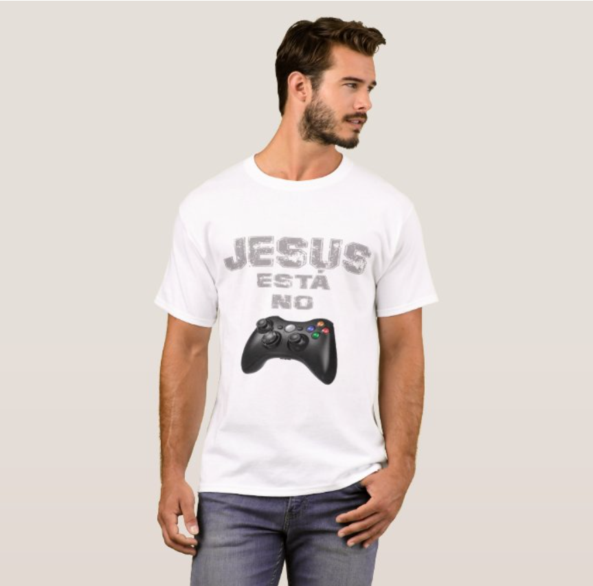 Camiseta Jesus no Controle 100% Algodão Qualidade Premium
