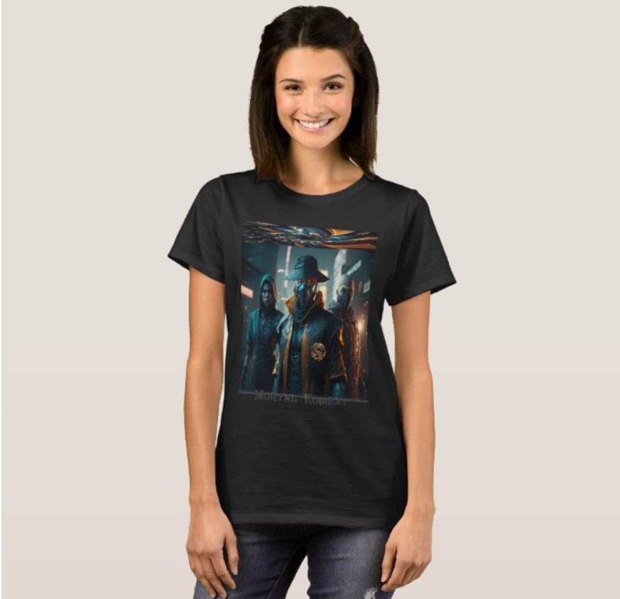 Camiseta Feminina Mortal 100% Algodão Qualidade Premium