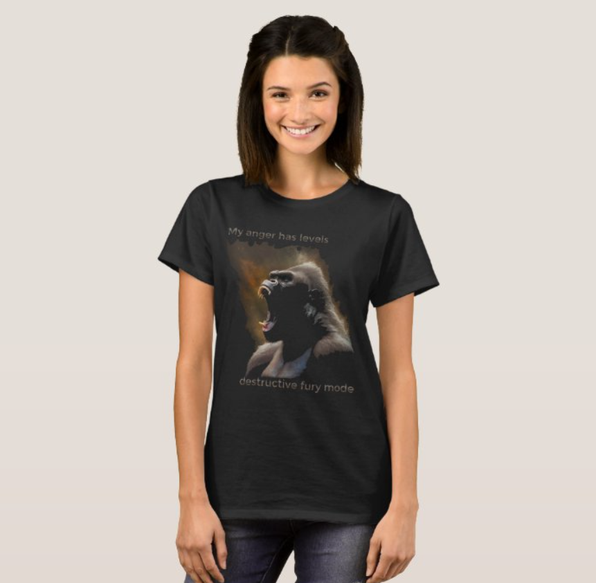 Camiseta Feminina Minha Raiva 100% Algodão Qualidade Premium