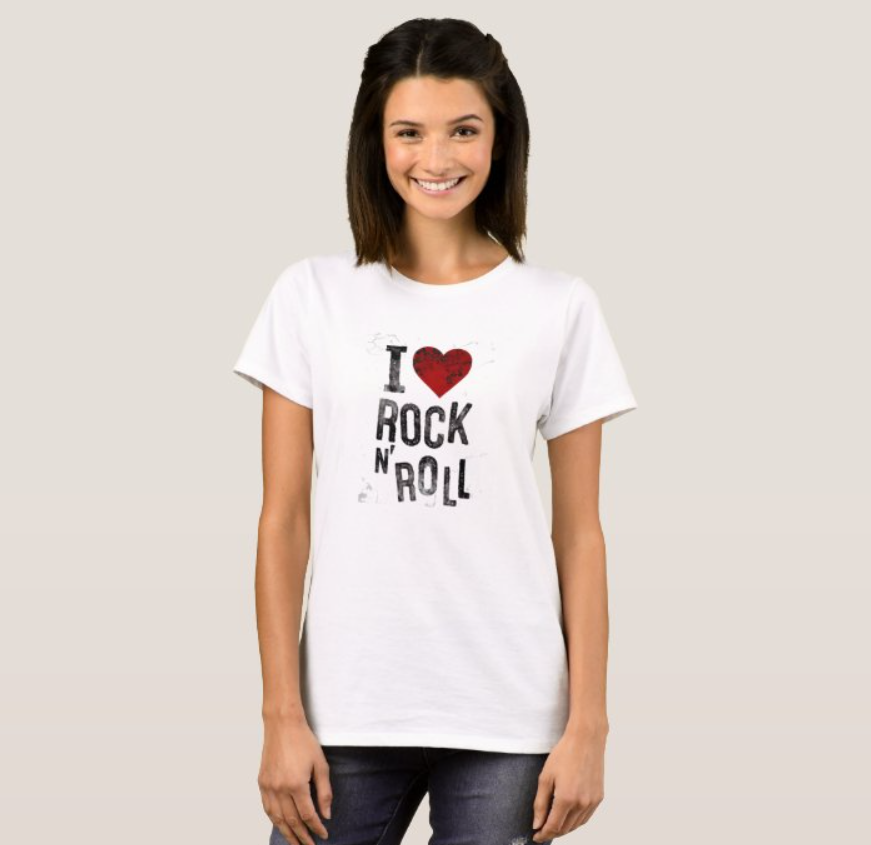 Camiseta Feminina I Love 100% Algodão Qualidade Premium