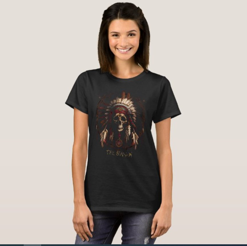 Camiseta Feminina Shaman 100% Algodão Qualidade Premium