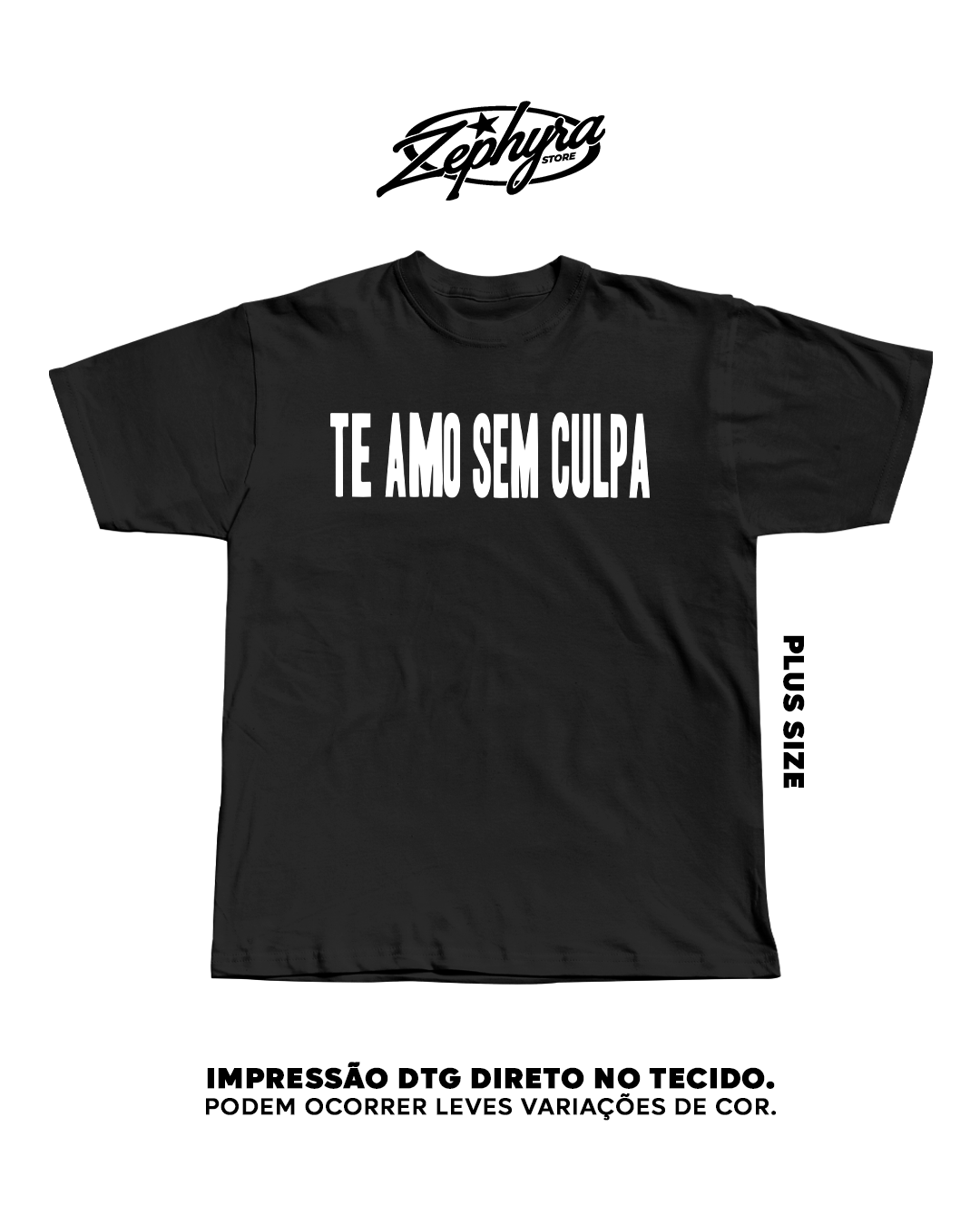 Plus Size - Frente e Verso  - TE AMO SEM CULPA - CAROL BIAZIN