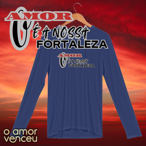 Camisa Manga Longa Sport Dry UV Nossa Fortaleza Família