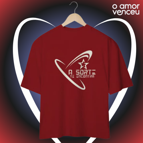 Camiseta Oversized A Sorte Te Encontra