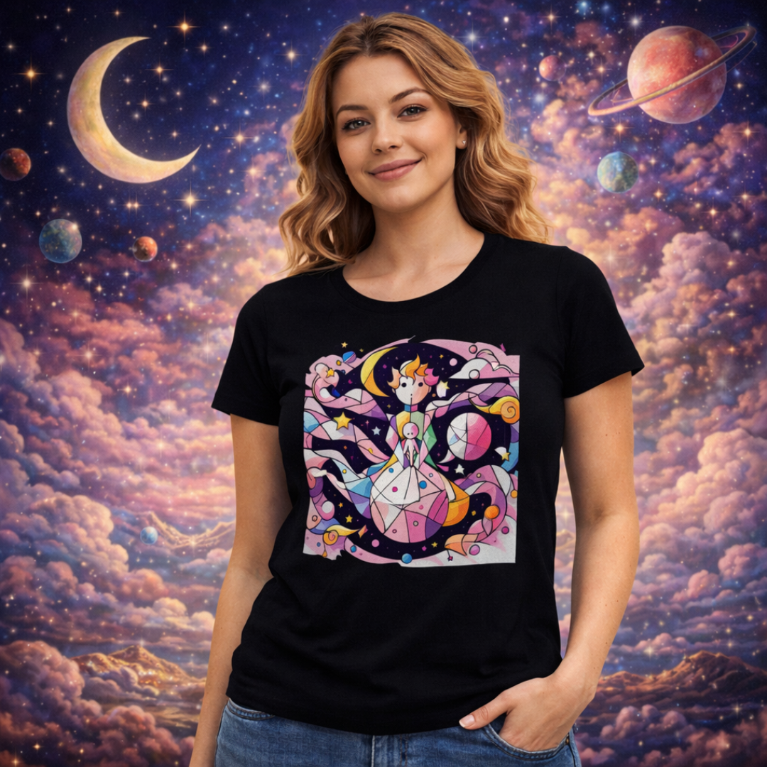 Camiseta Pequeno Príncipe Cubismo