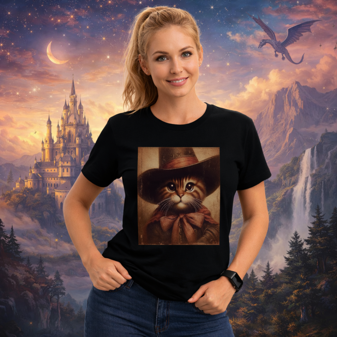 Camiseta Gato de Botas Vintage