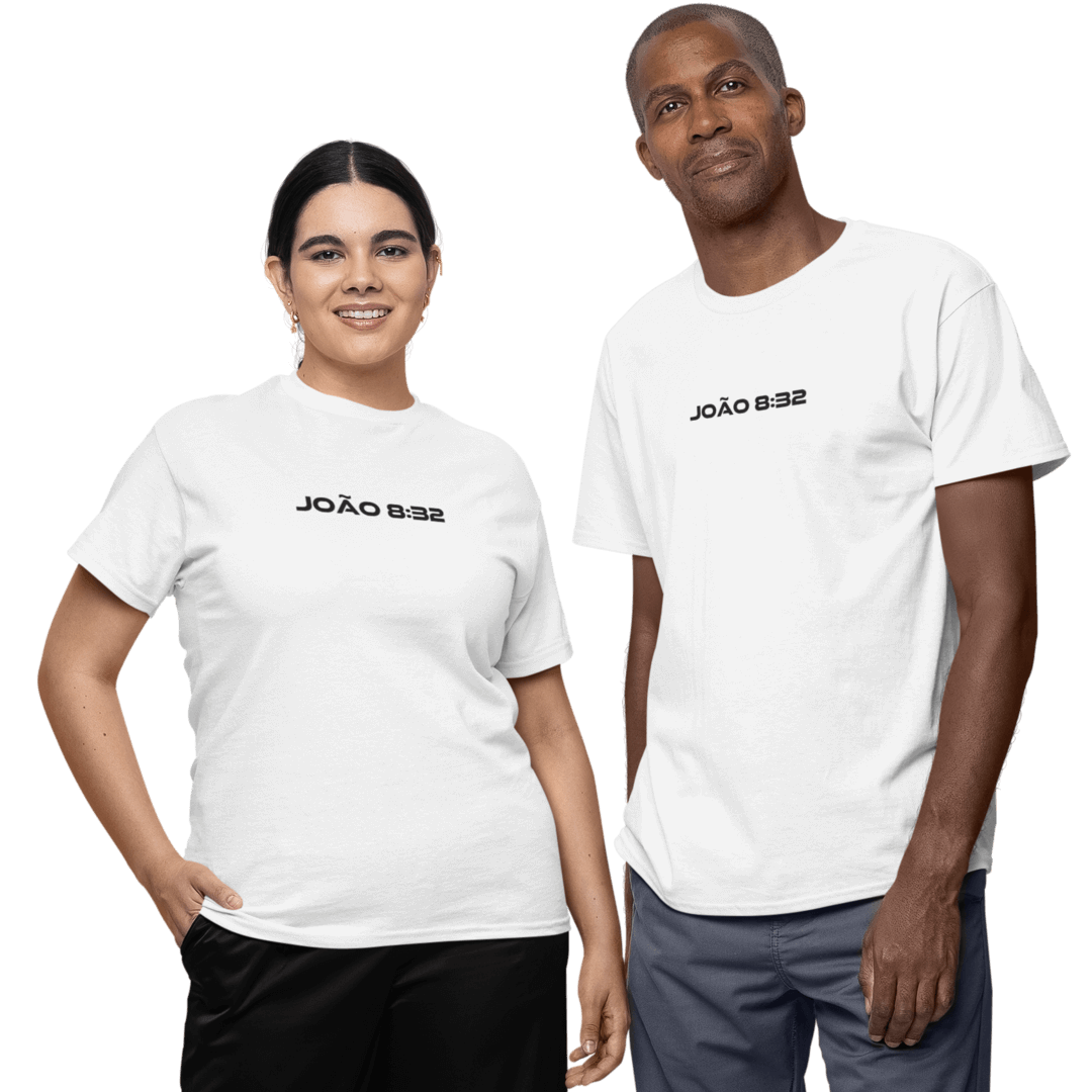 Camiseta Cristã Prime - João 832 - Estampa Grande