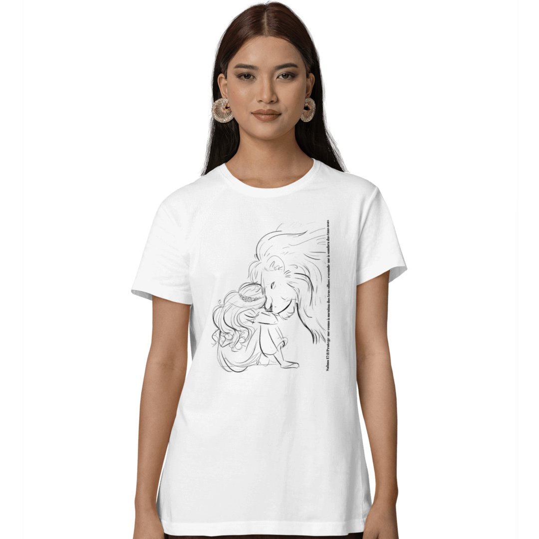 Camiseta Cristã Baby Long Prime - Salmos 17:8 