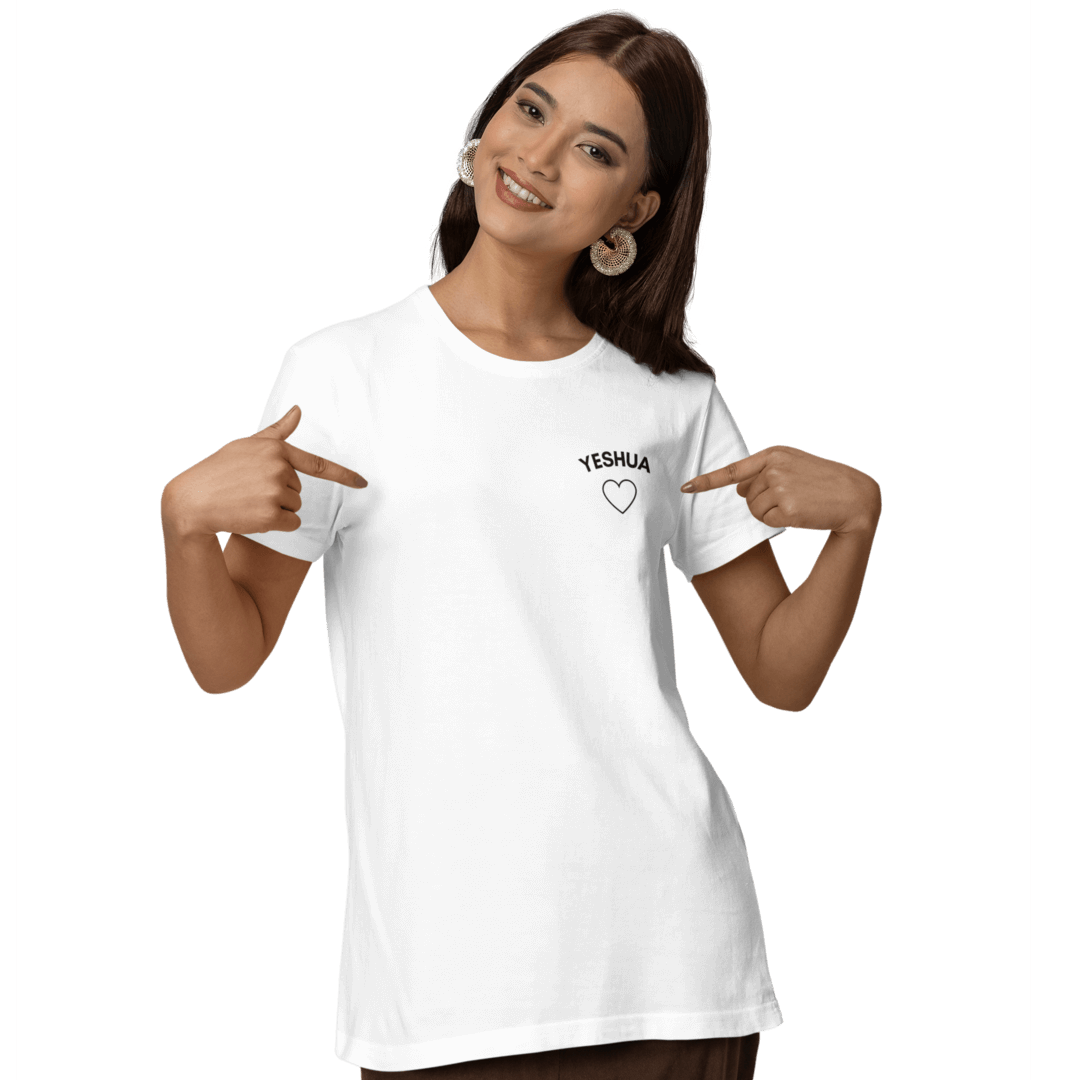 Camiseta Cristã Baby Long Prime - Yeshua Coração