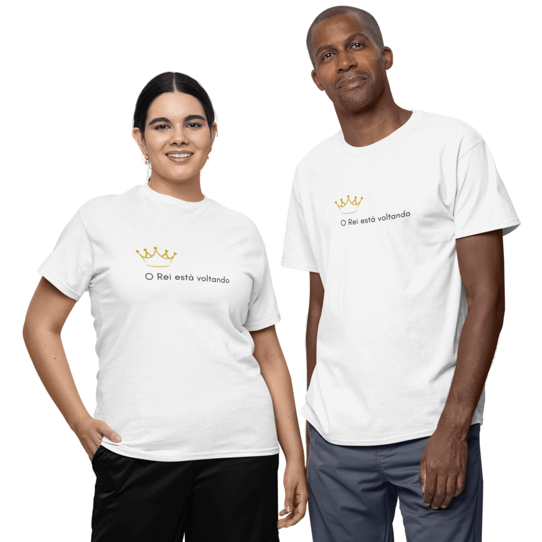 Camiseta Cristã Prime - O Rei Está Voltando