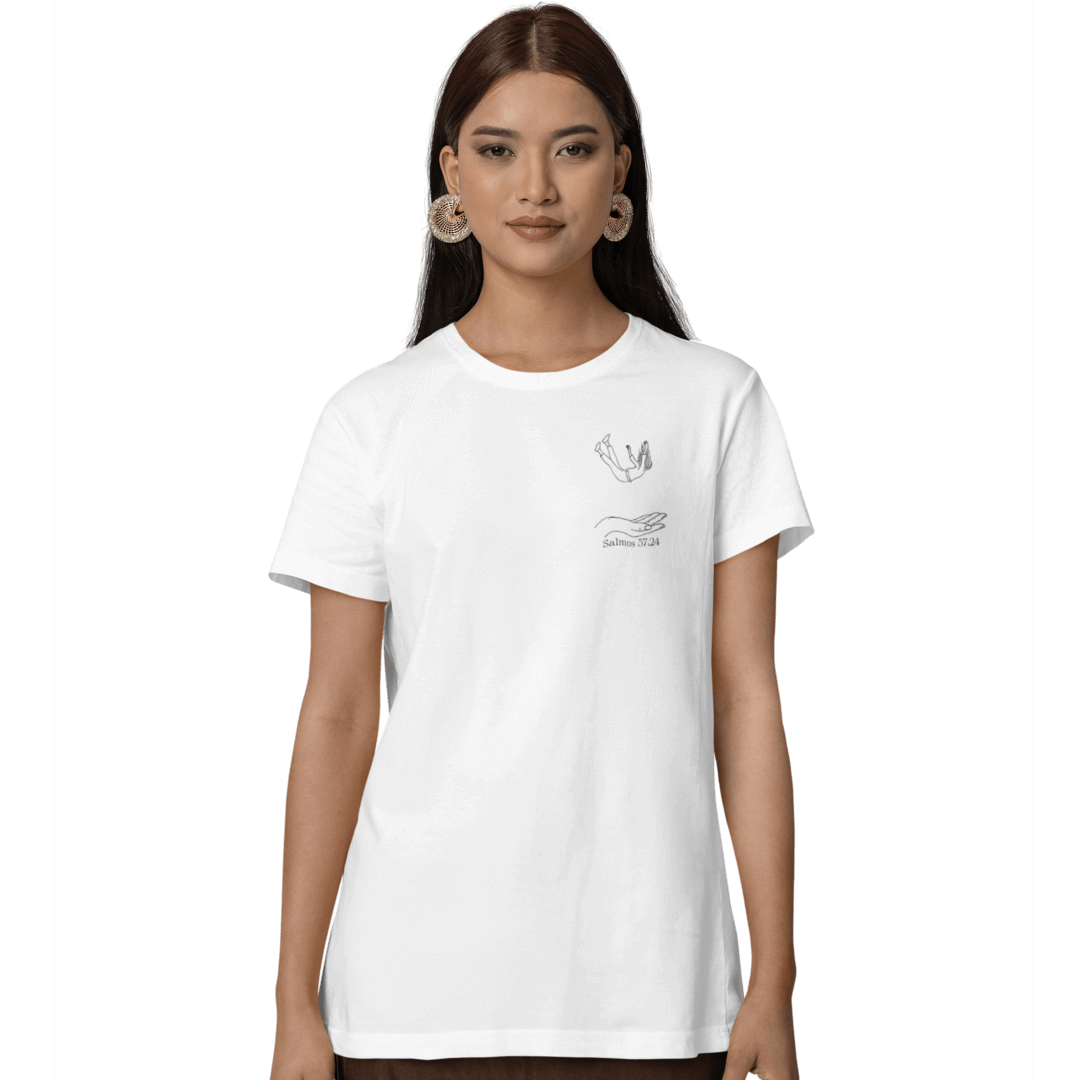 Camisetas Cristã Baby Long Prime - Salmos 37:24