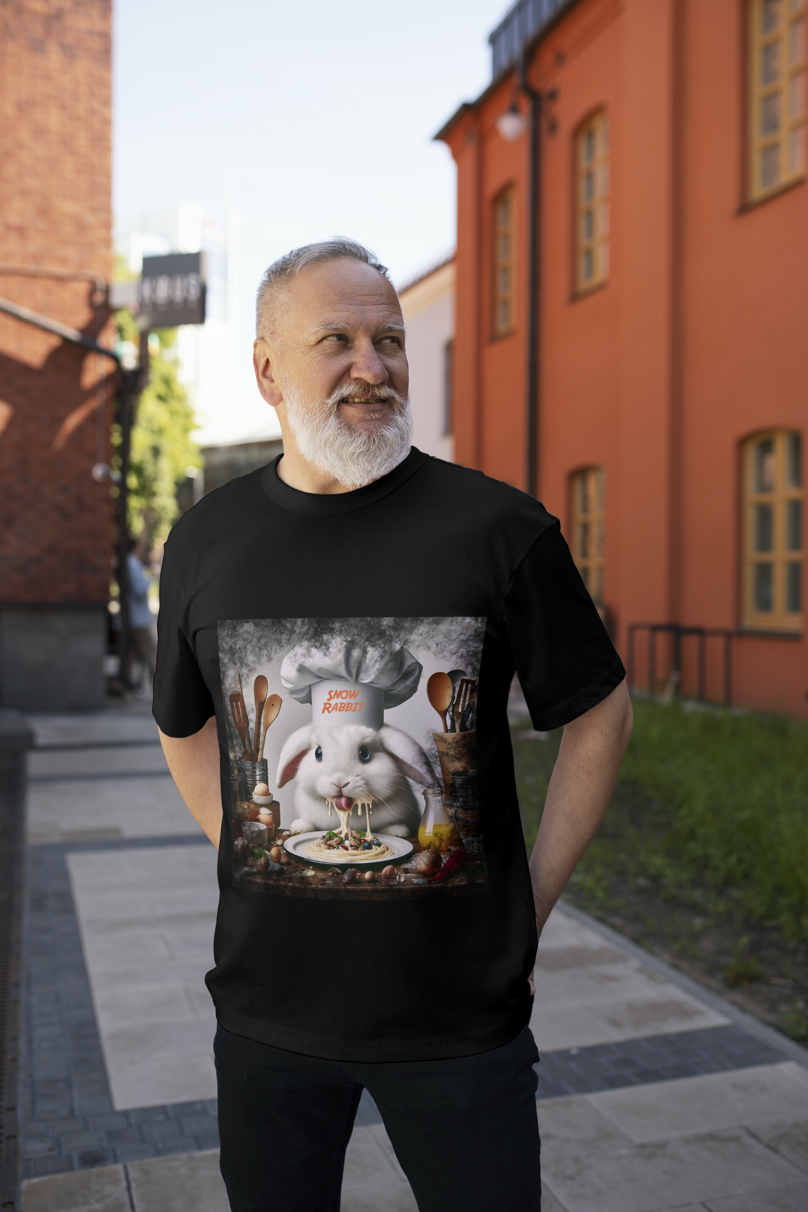 Snow Rabbit Chef De Cozinha- T-SHIRT-CLASSICA Adulto