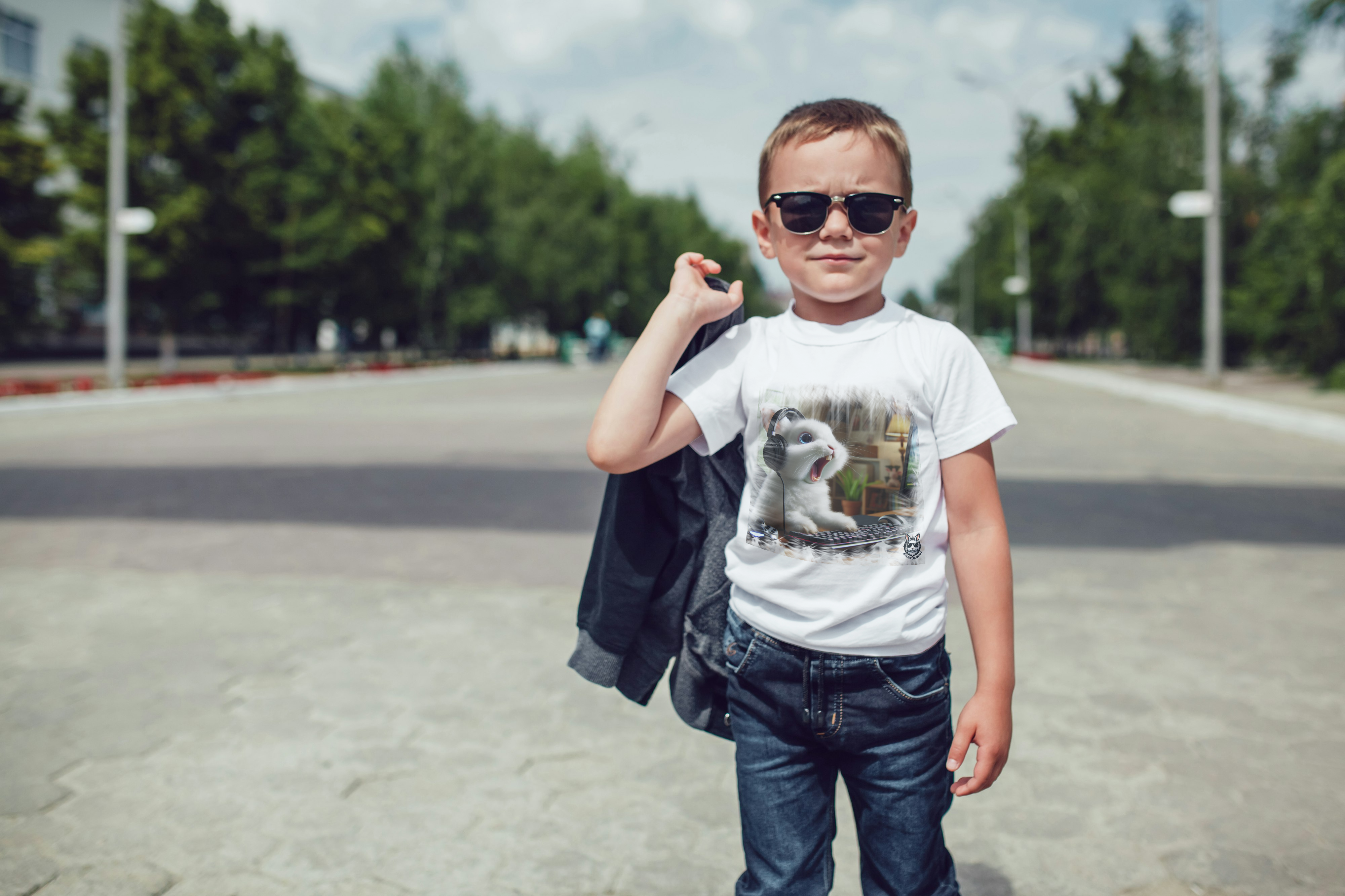 Snow Rabbit Gamer- Camiseta Clássica Infantil