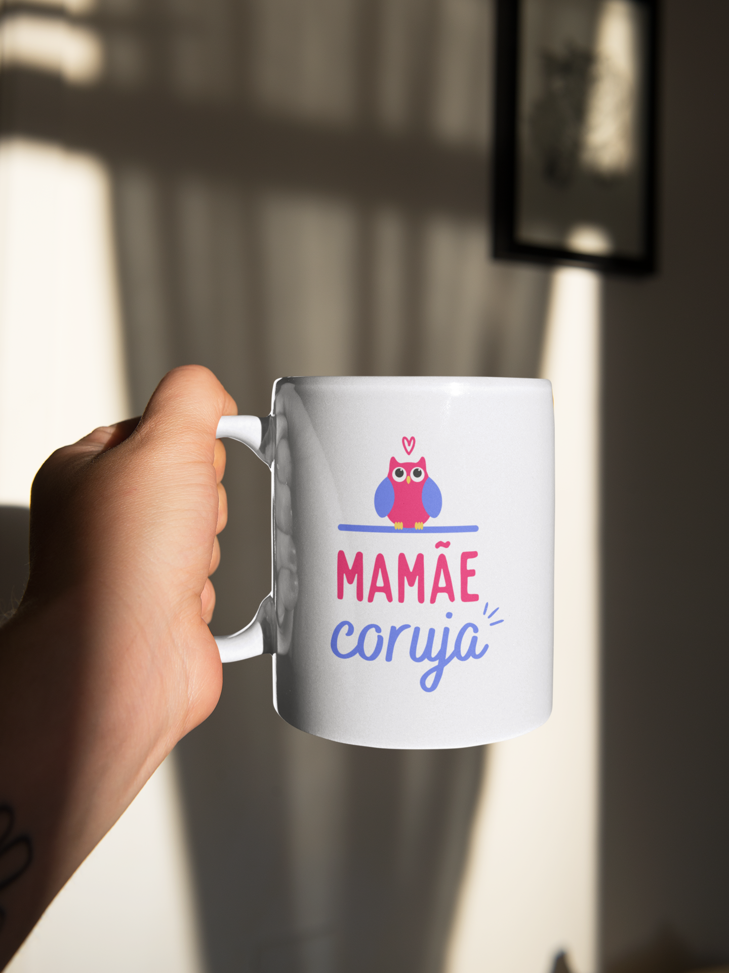 Caneca dia das Mães - Mamãe Coruja