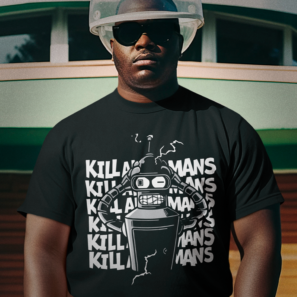 Camiseta Bender Kill All Humans Futurama