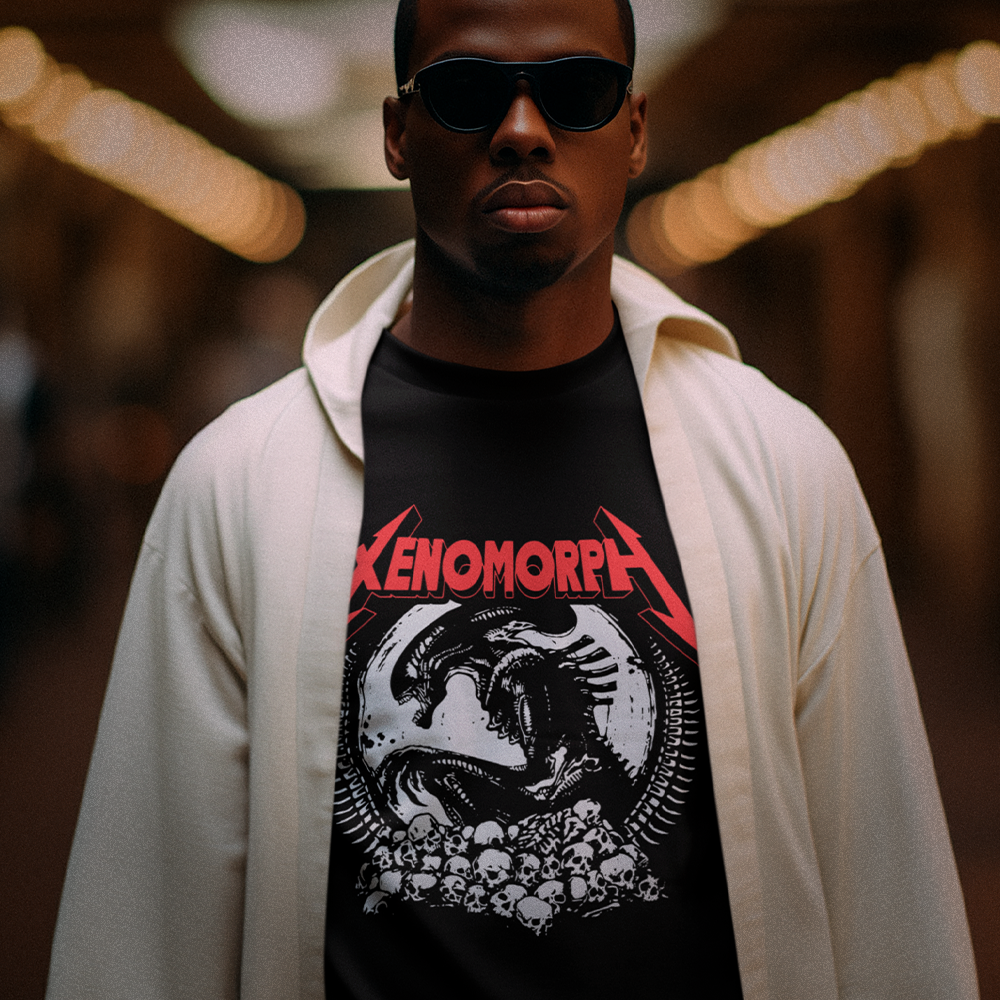 Nome do produto: Camiseta Alien Xenomorph Metallica