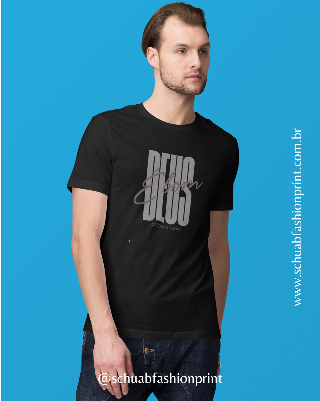 DEUS É BOM - CAMISETA INUSSEX LINHA QUALITY 