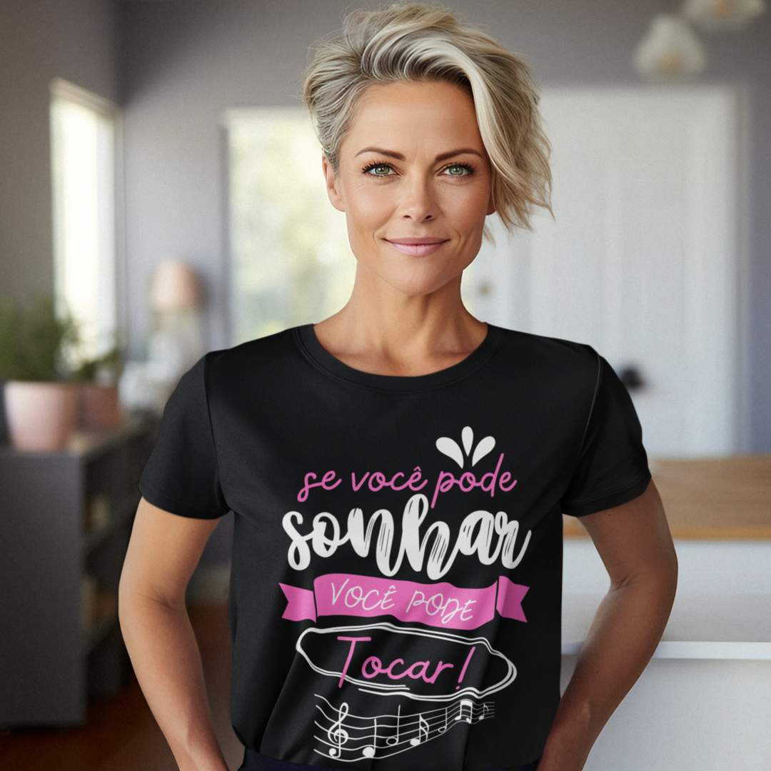 Camiseta baby long Lettering