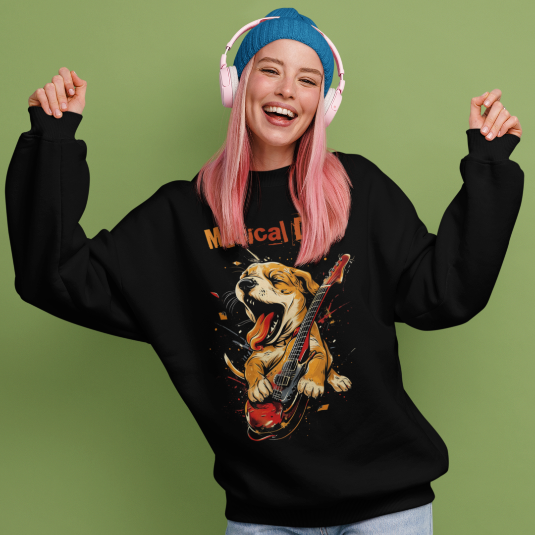 Moletom Unissex Musical Dog