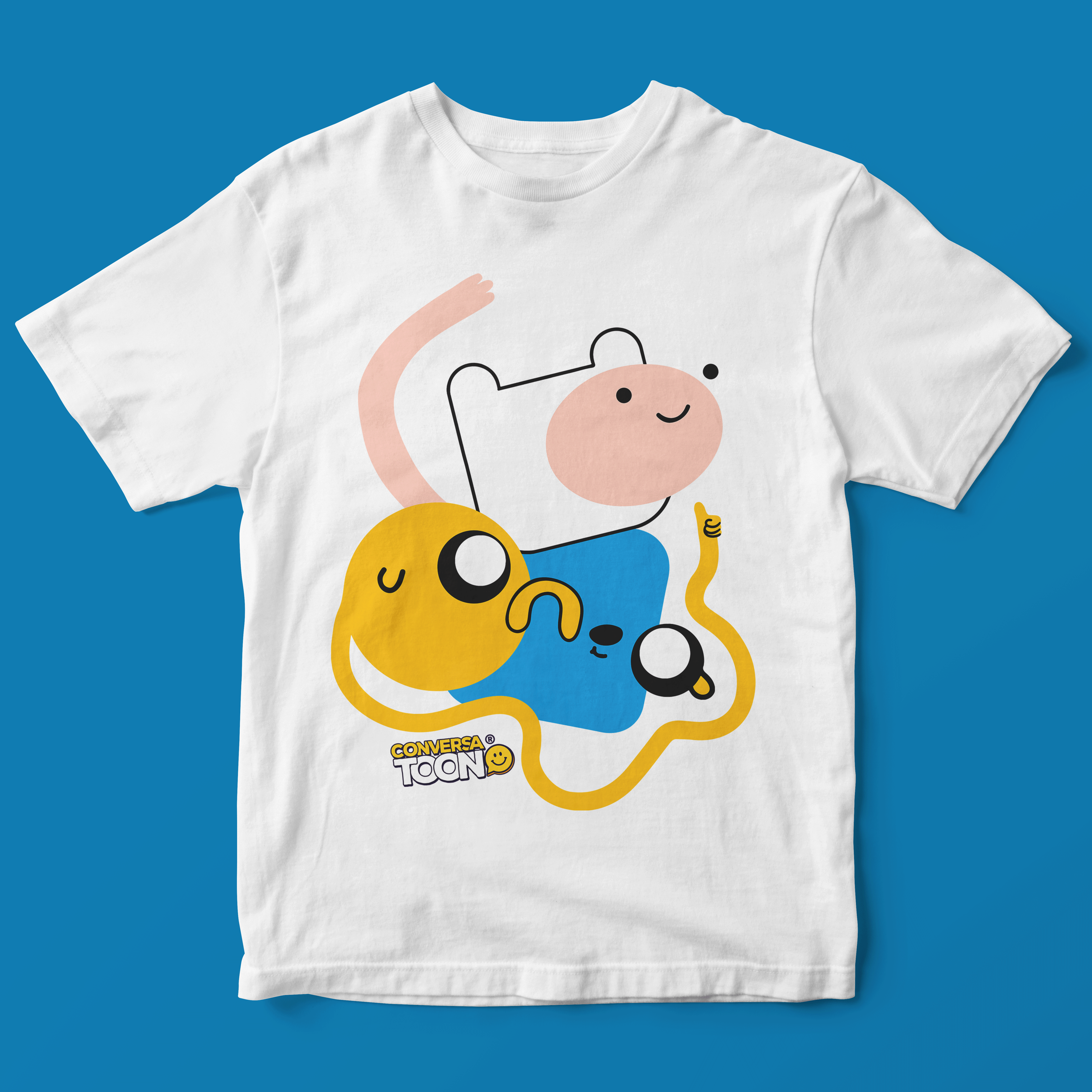 Camiseta Finn e Jake Desconstruídos 
