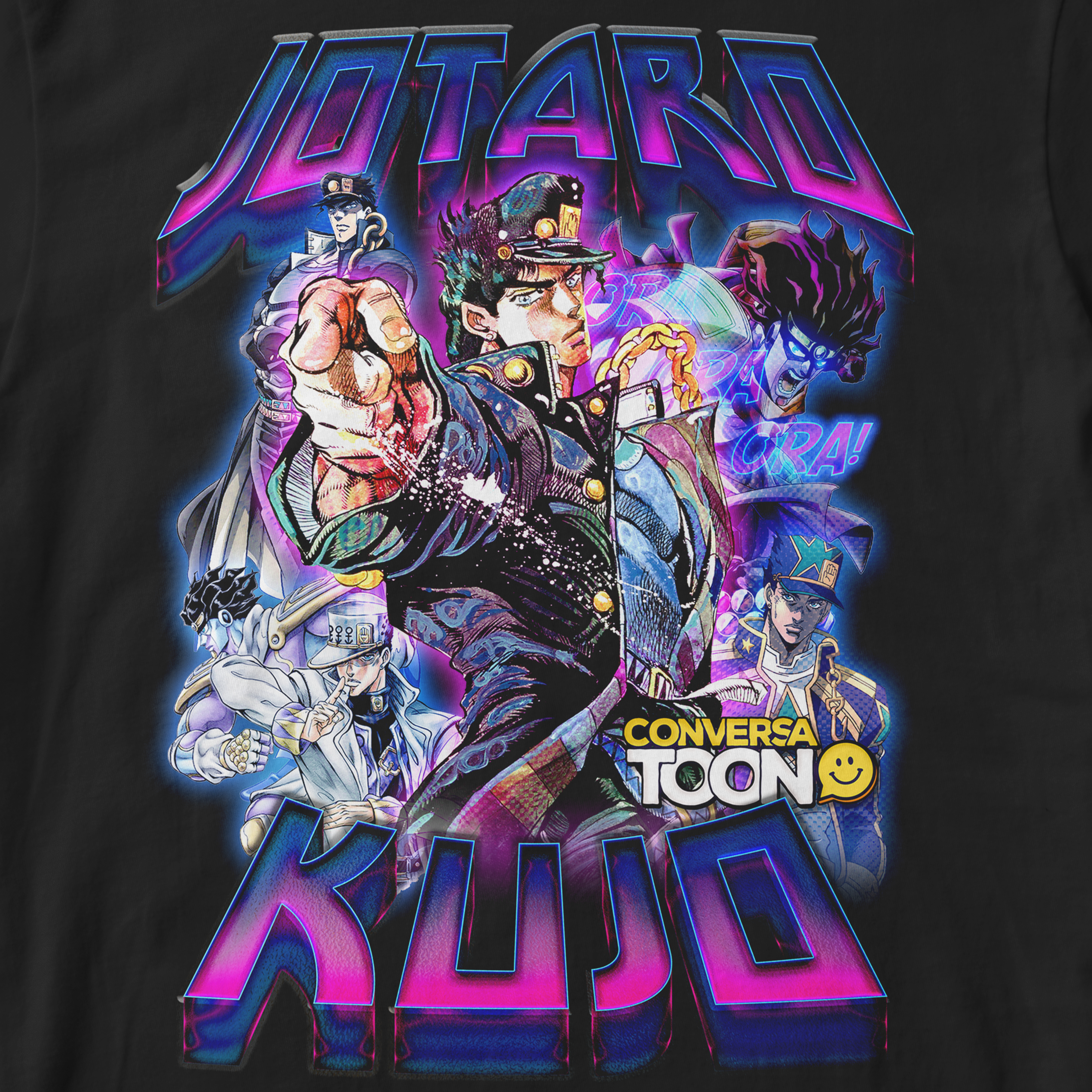 Camiseta Jotaro Kujo - Vintage Design - JoJo's Bizarre Adventure