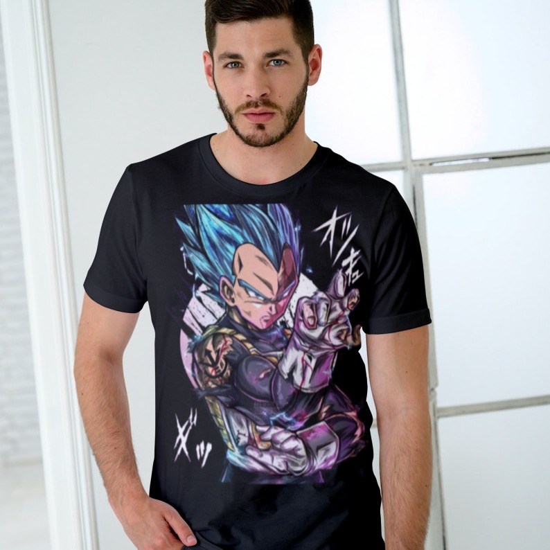 camisa Vegeta Super Sayajin Blue