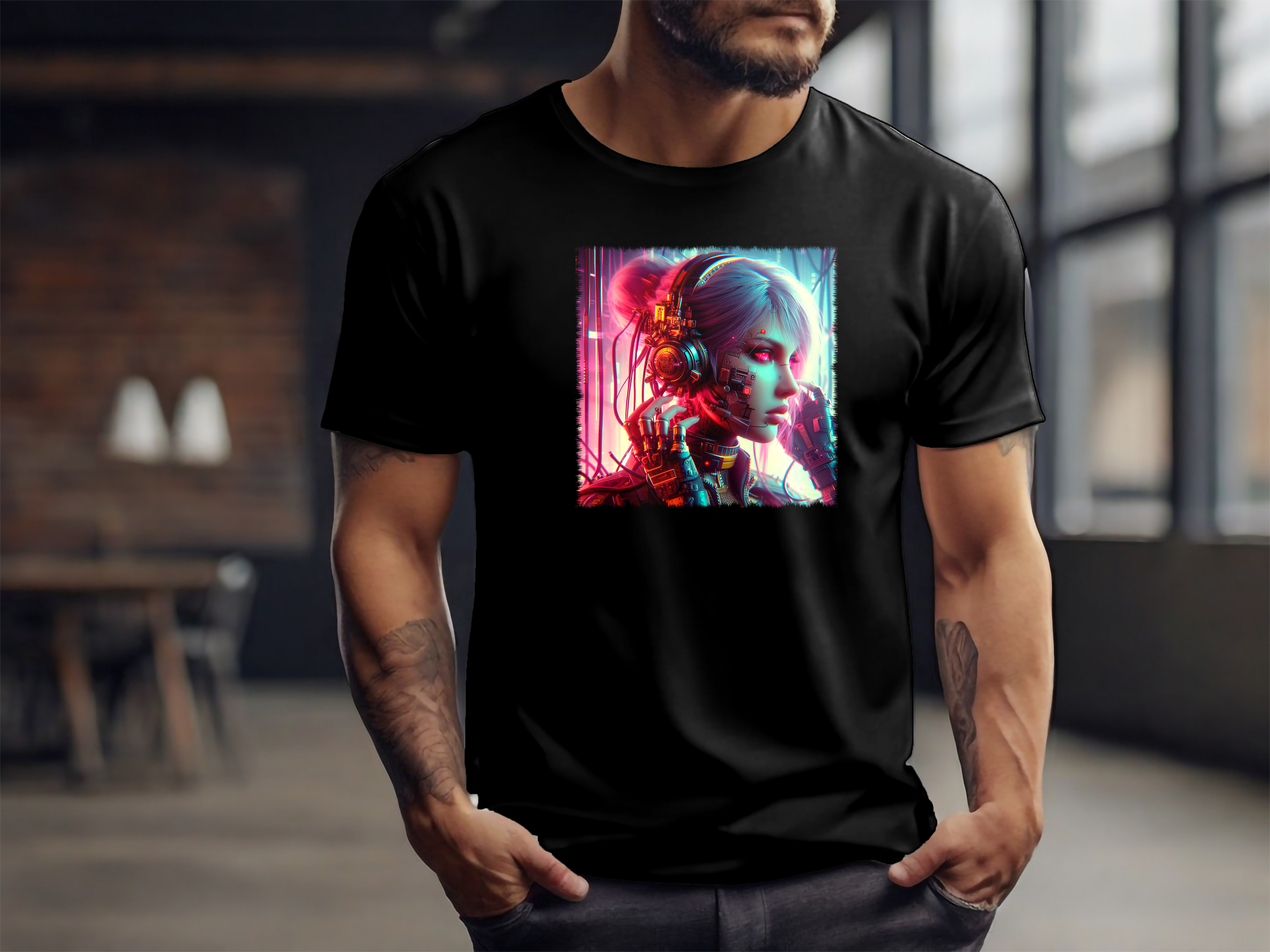 Camiseta - Android Cyberpunk