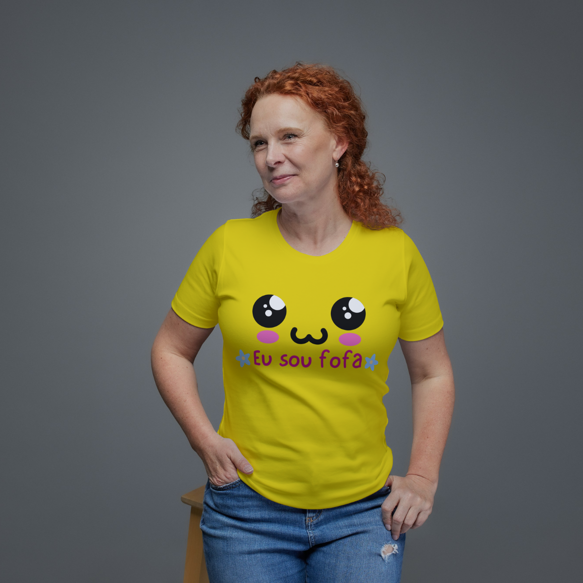 Camisa Feminina Baby Long Eu Sou Fofo 