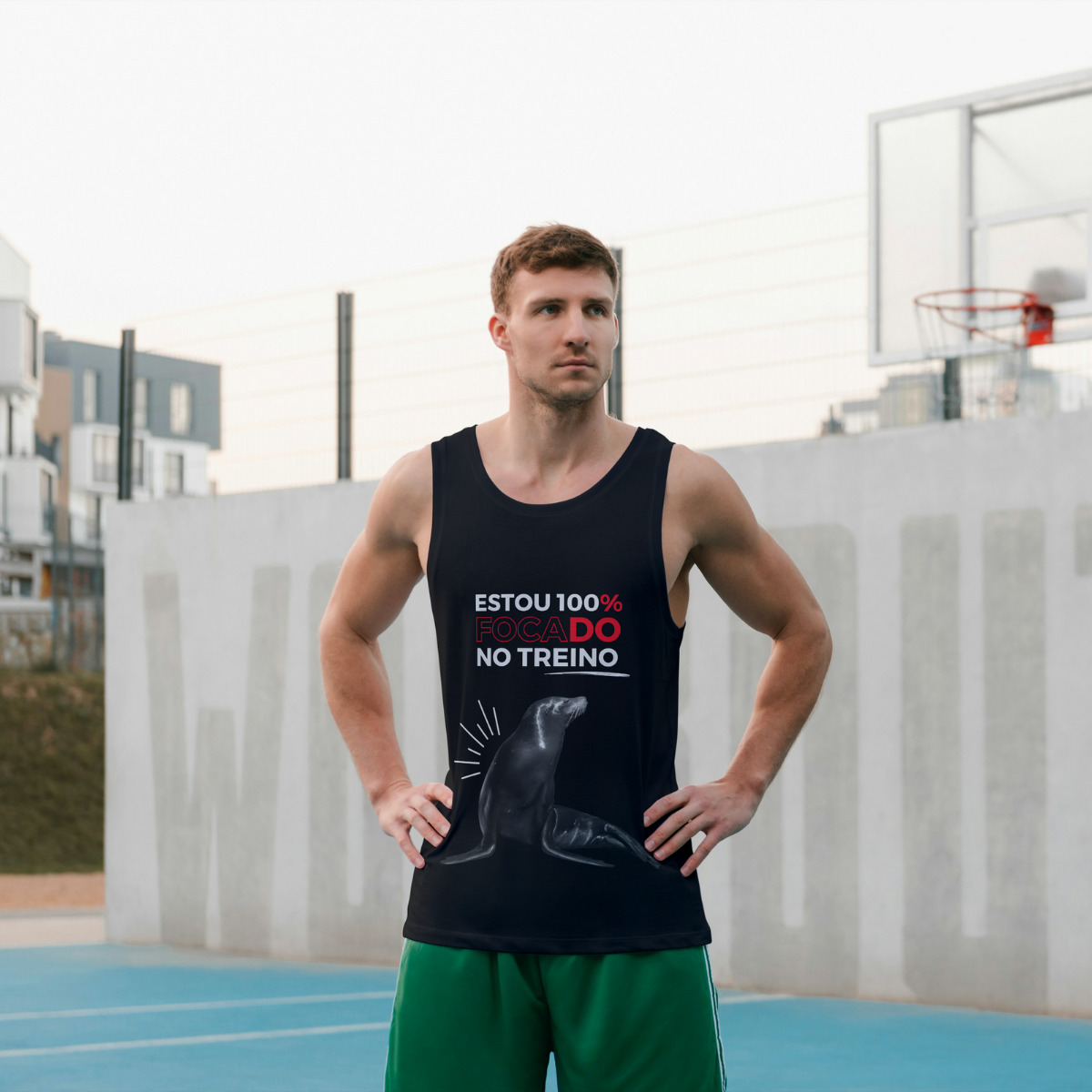 Regata Masculina Divertida para Academia 