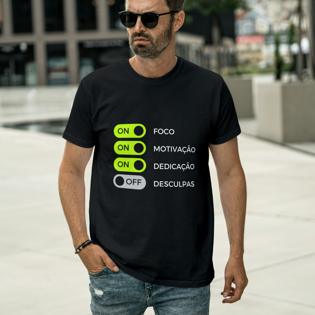 Camisa foco motivação dedicação