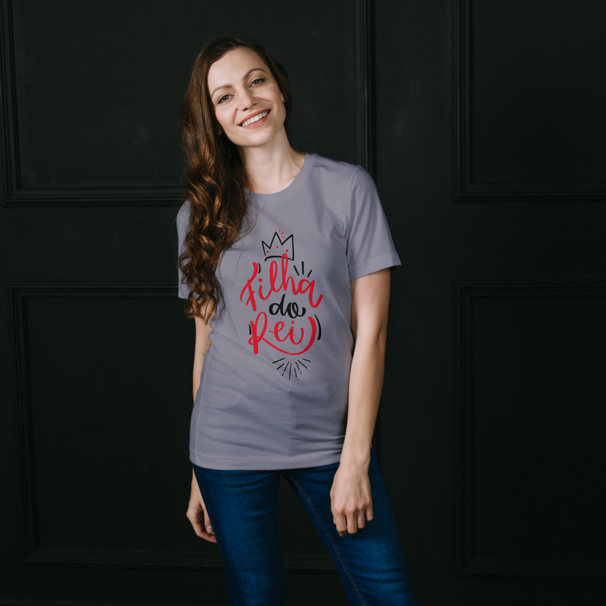 Camisa Feminina Baby Long Filha do Rei 