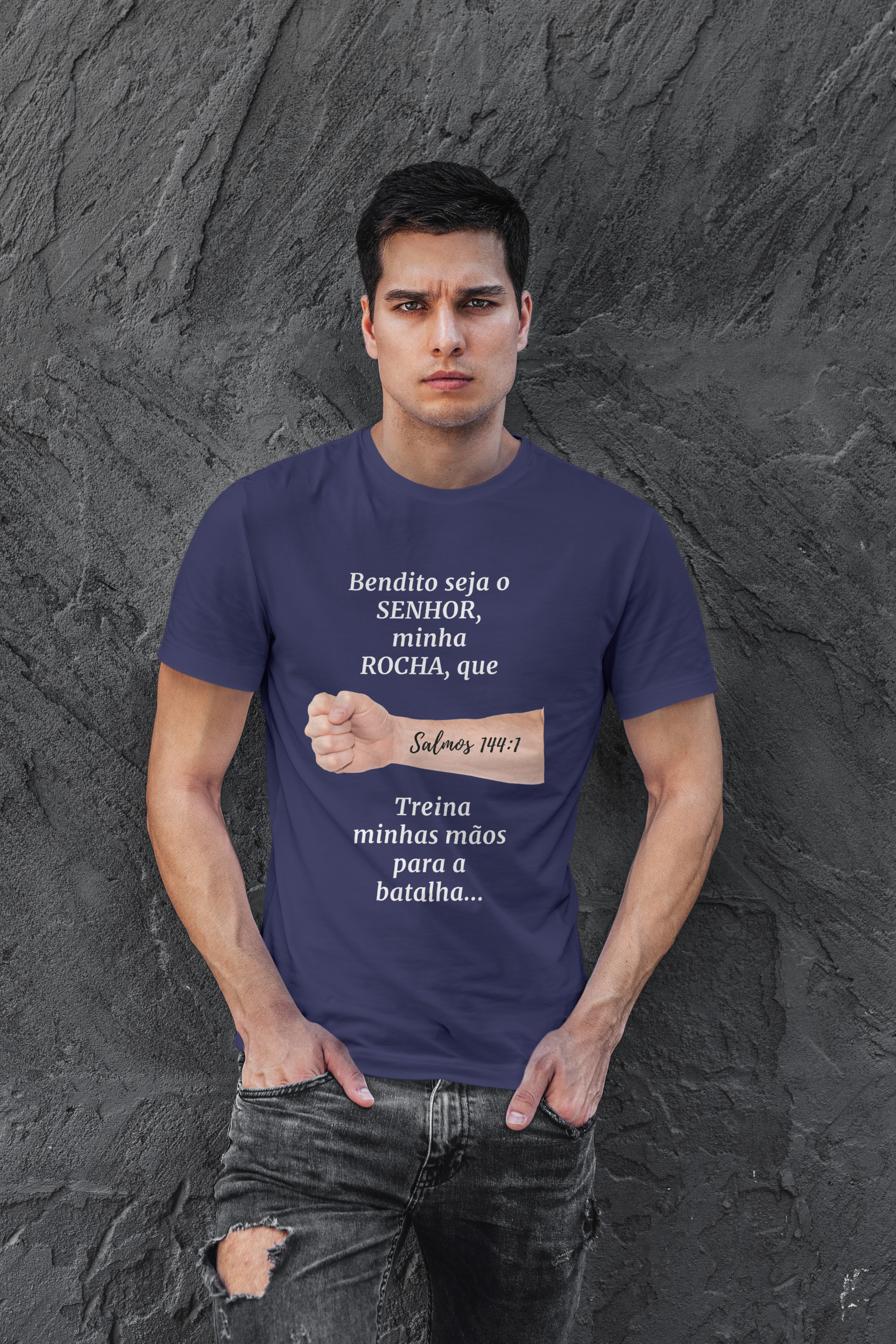 T-Shirt Vini Salmos 144:1