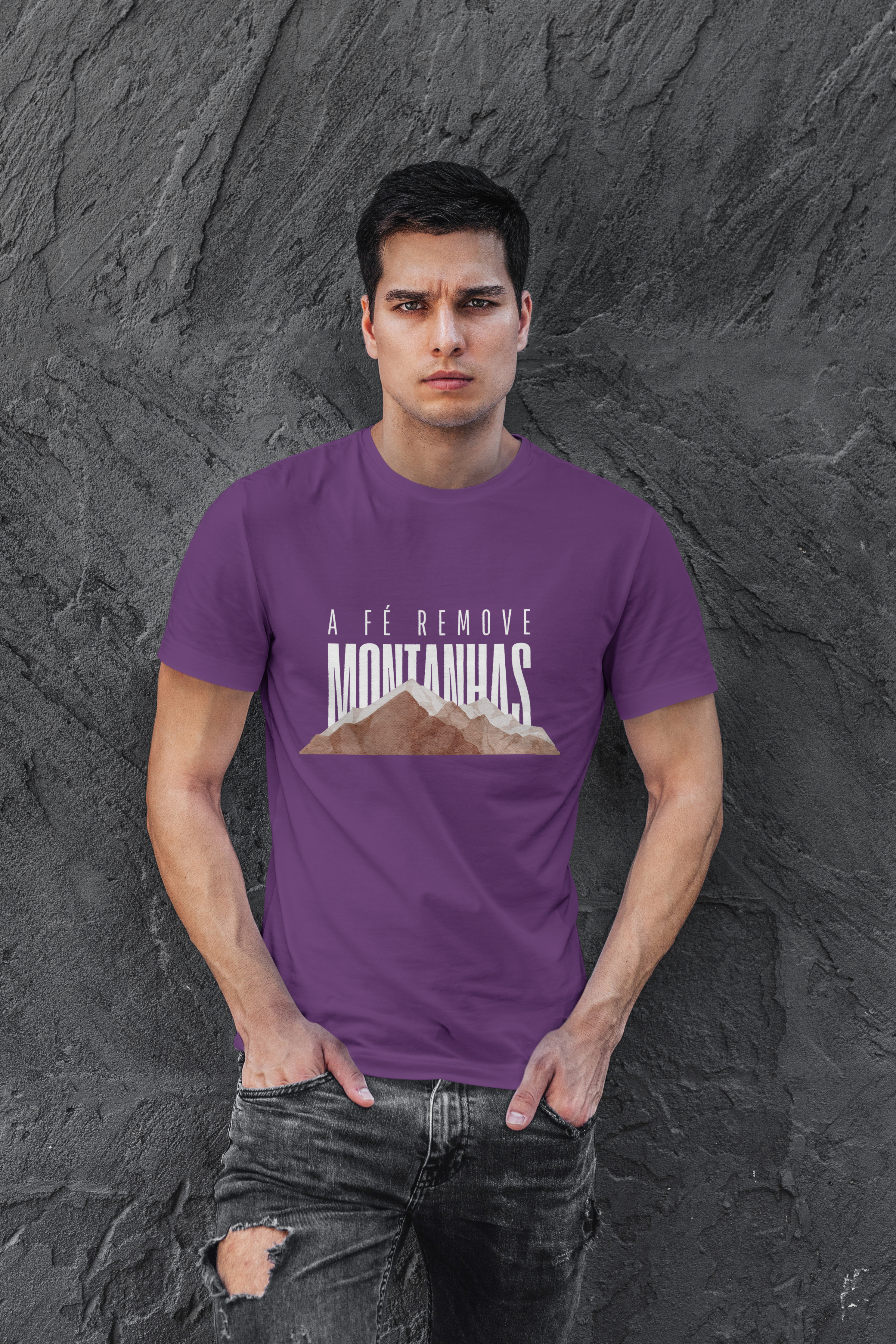 T-Shirt A Fé remove montanhas