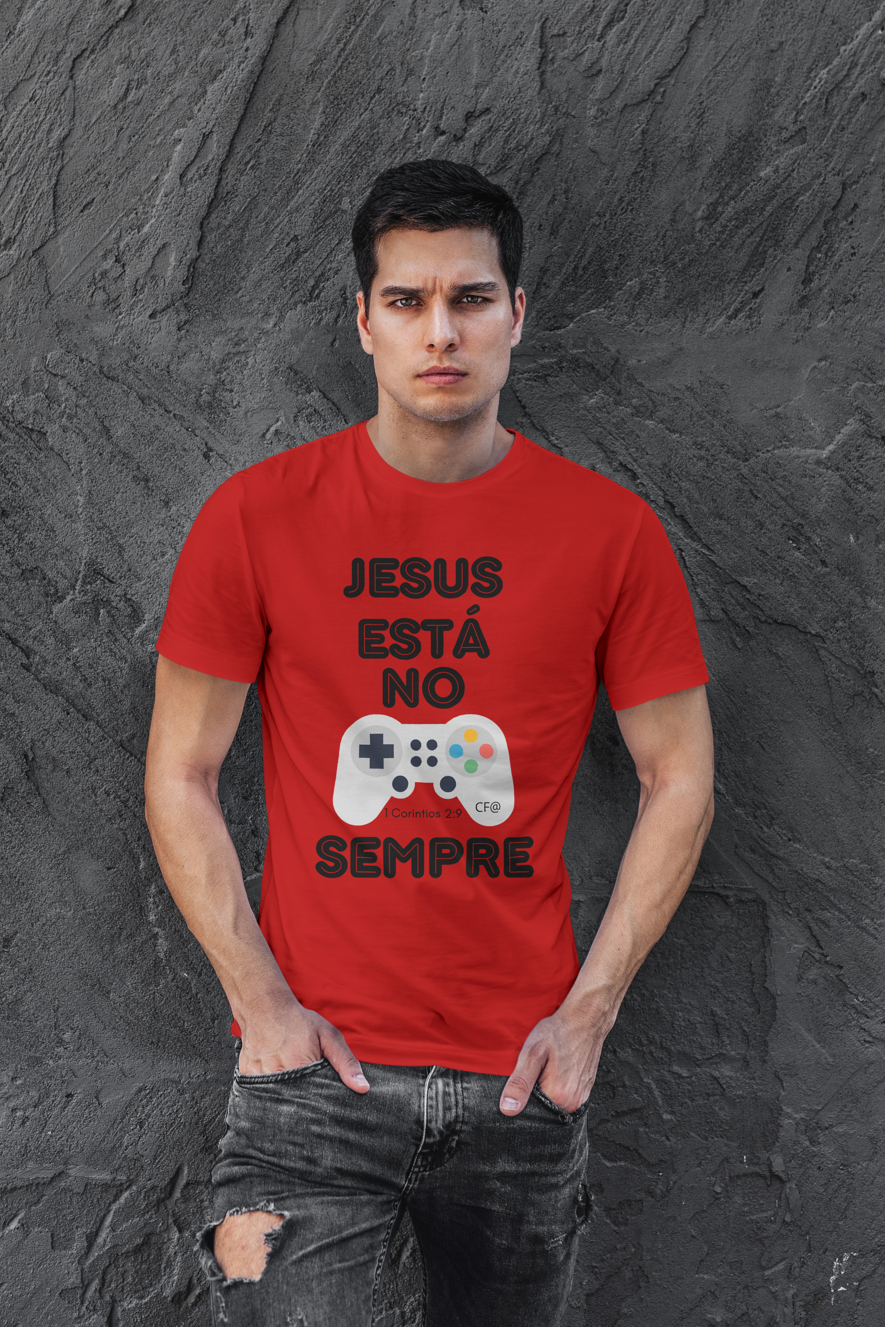 T-Shirt Jesus no controle