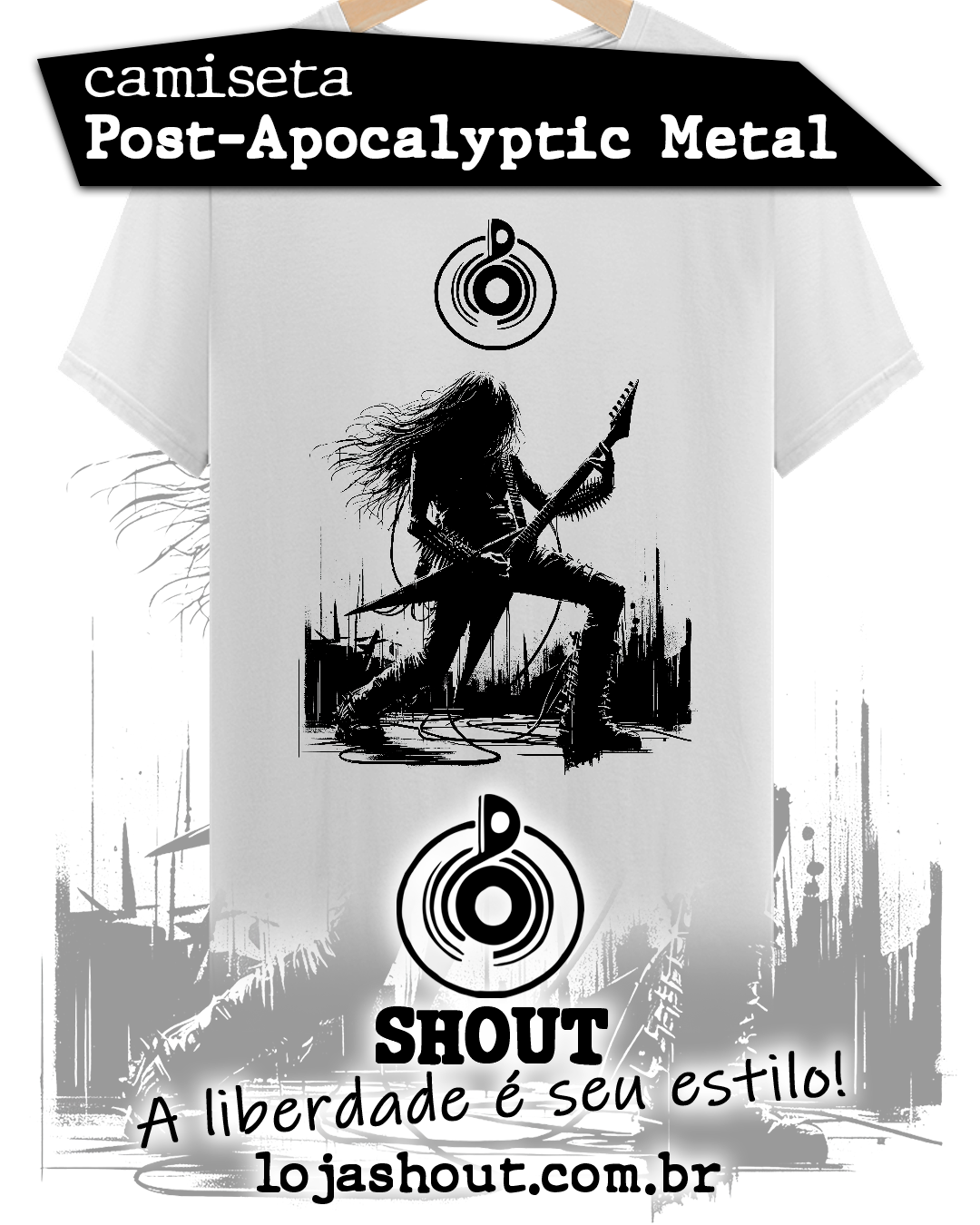 Camiseta POST-APOCALYPTIC METAL.