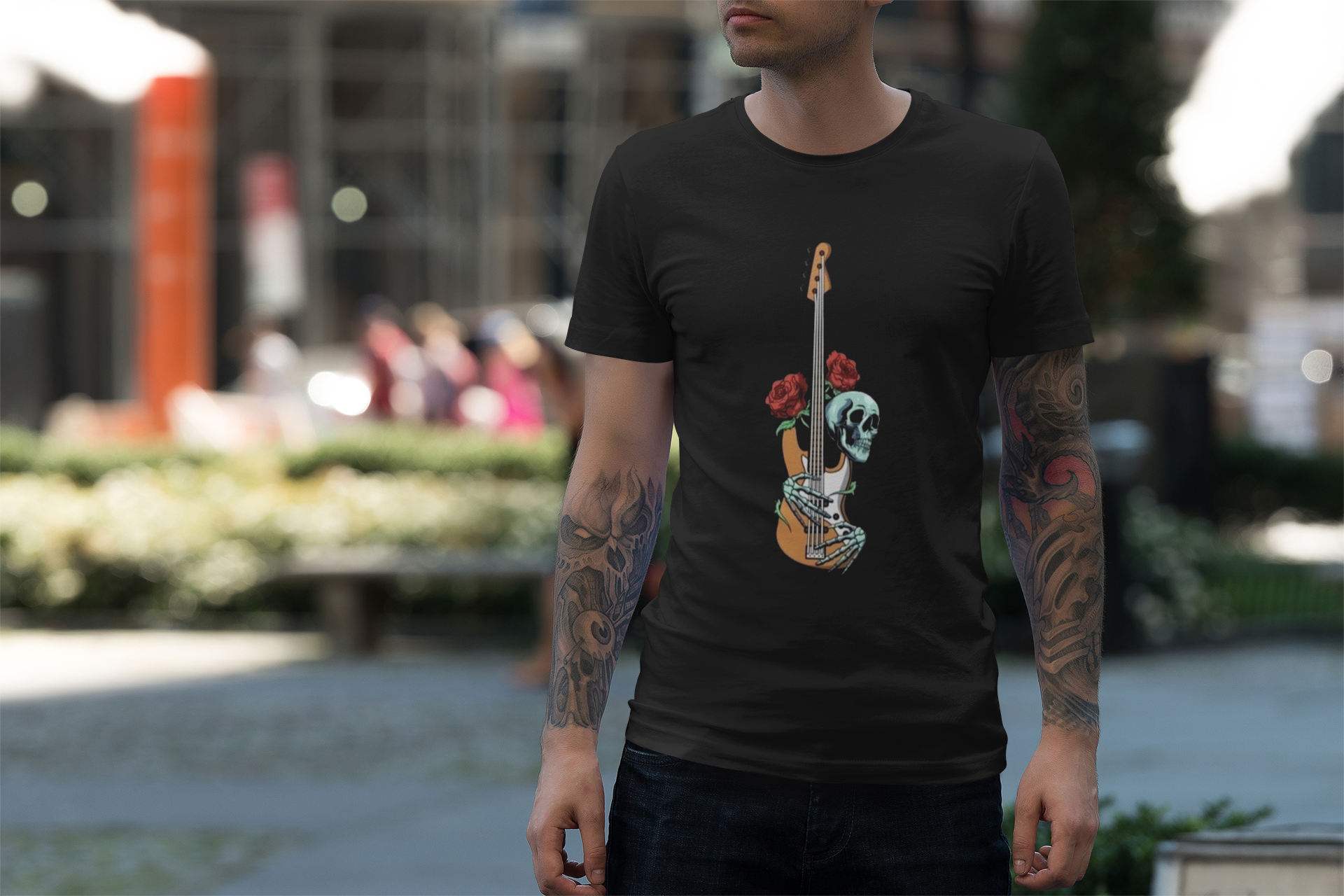 Camiseta SKULL GUITAR