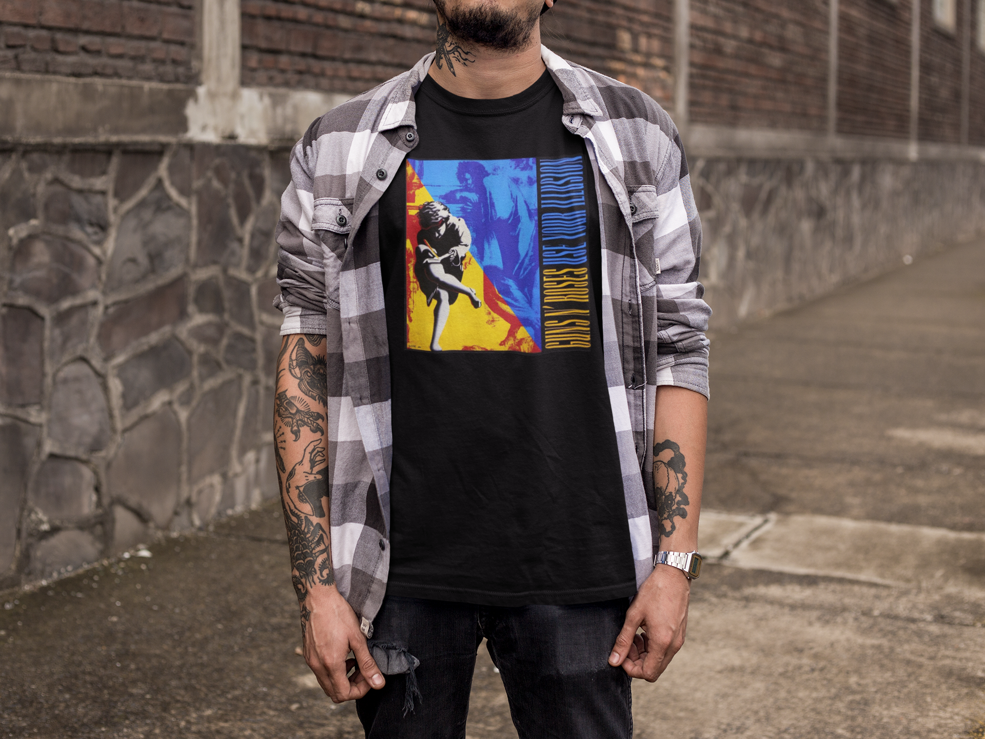 Camiseta GUNS & ROSES ILLUSION