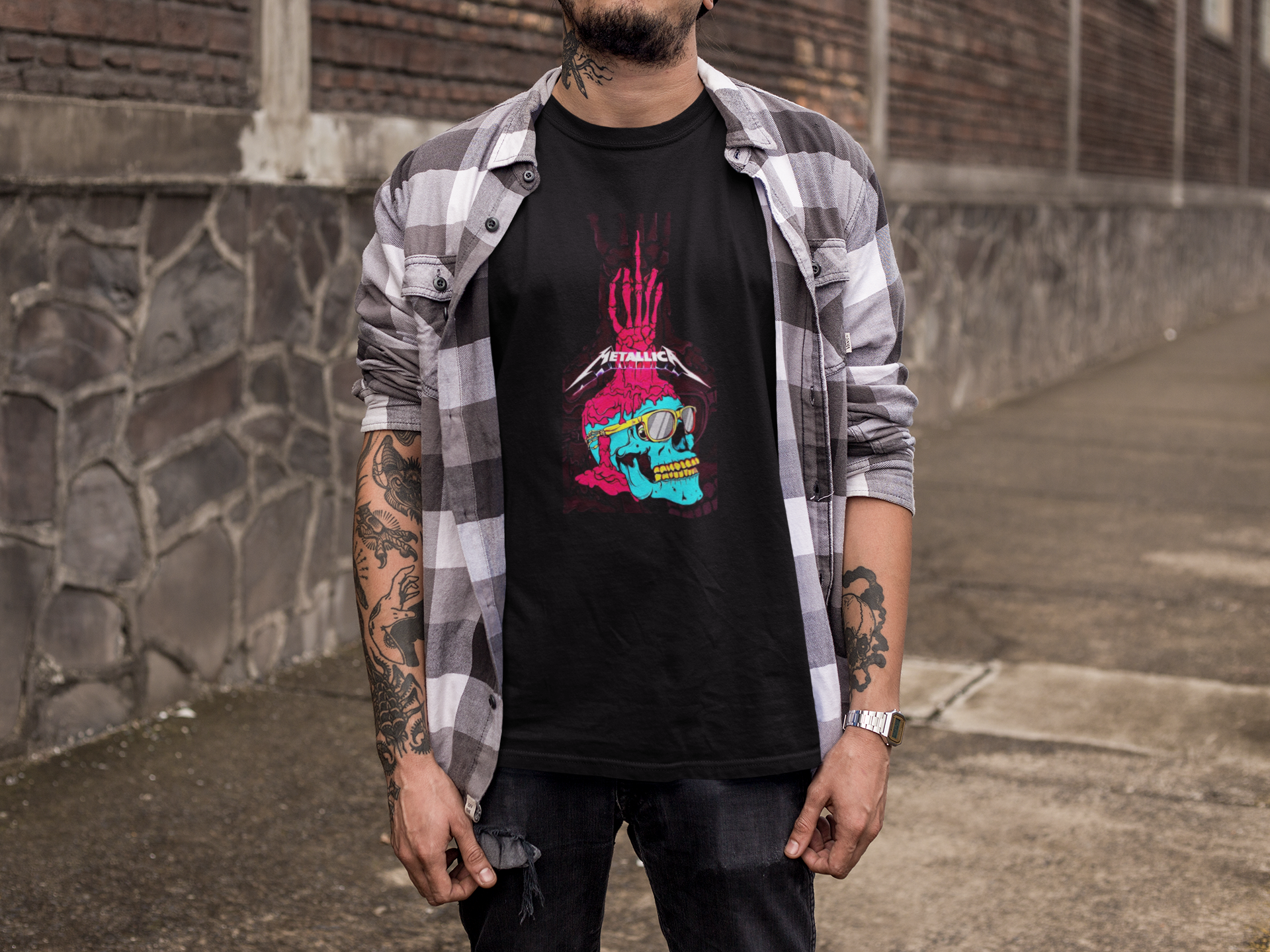 Camiseta METALLICA HEAD