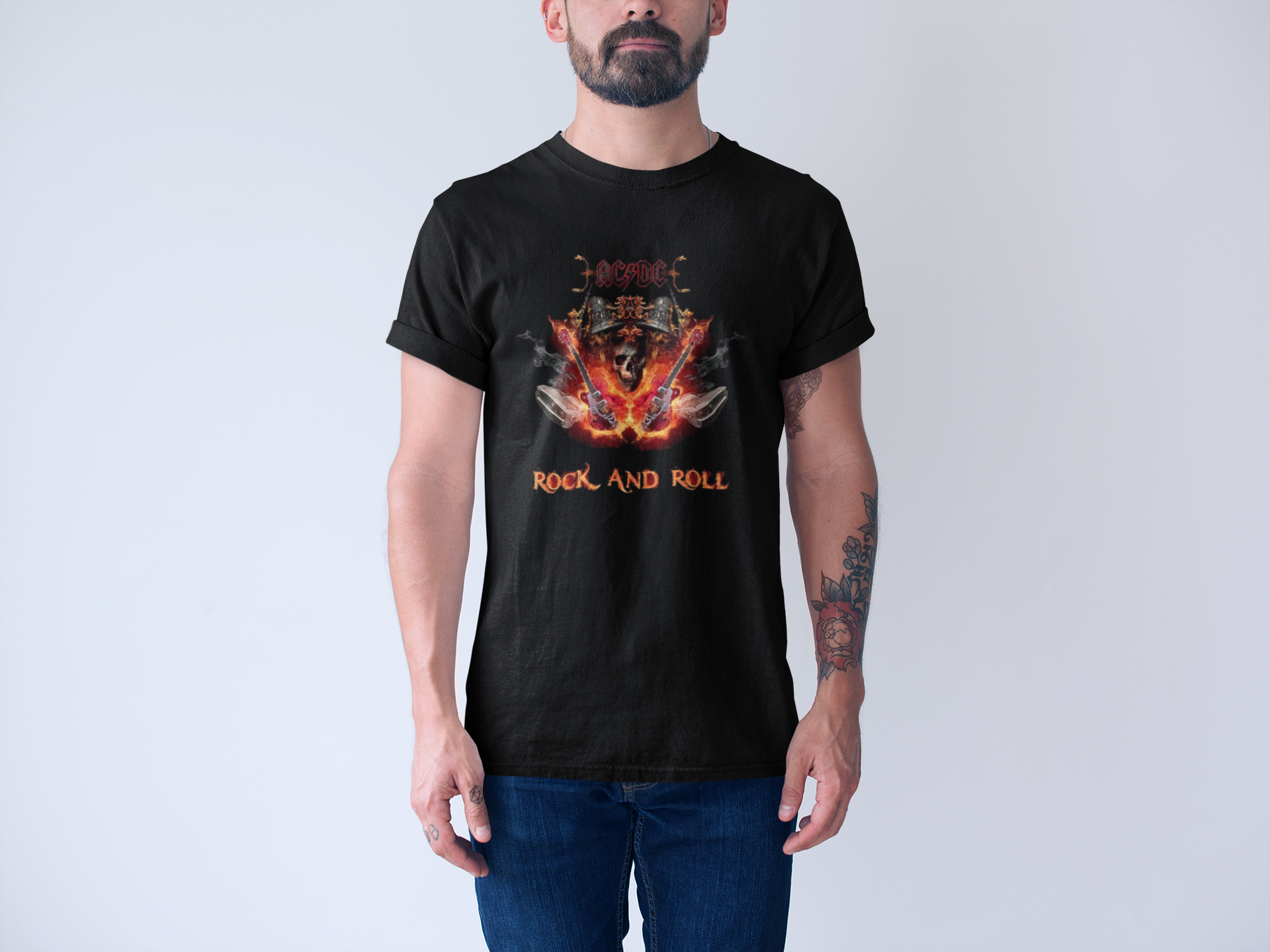 Camiseta AC/DC Rock and Roll