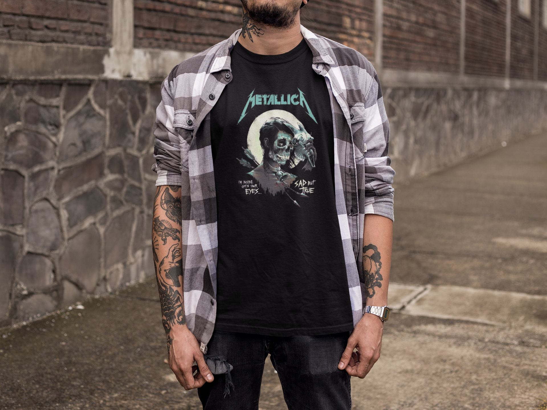 Camiseta METALLICA SAD BUT TRUE