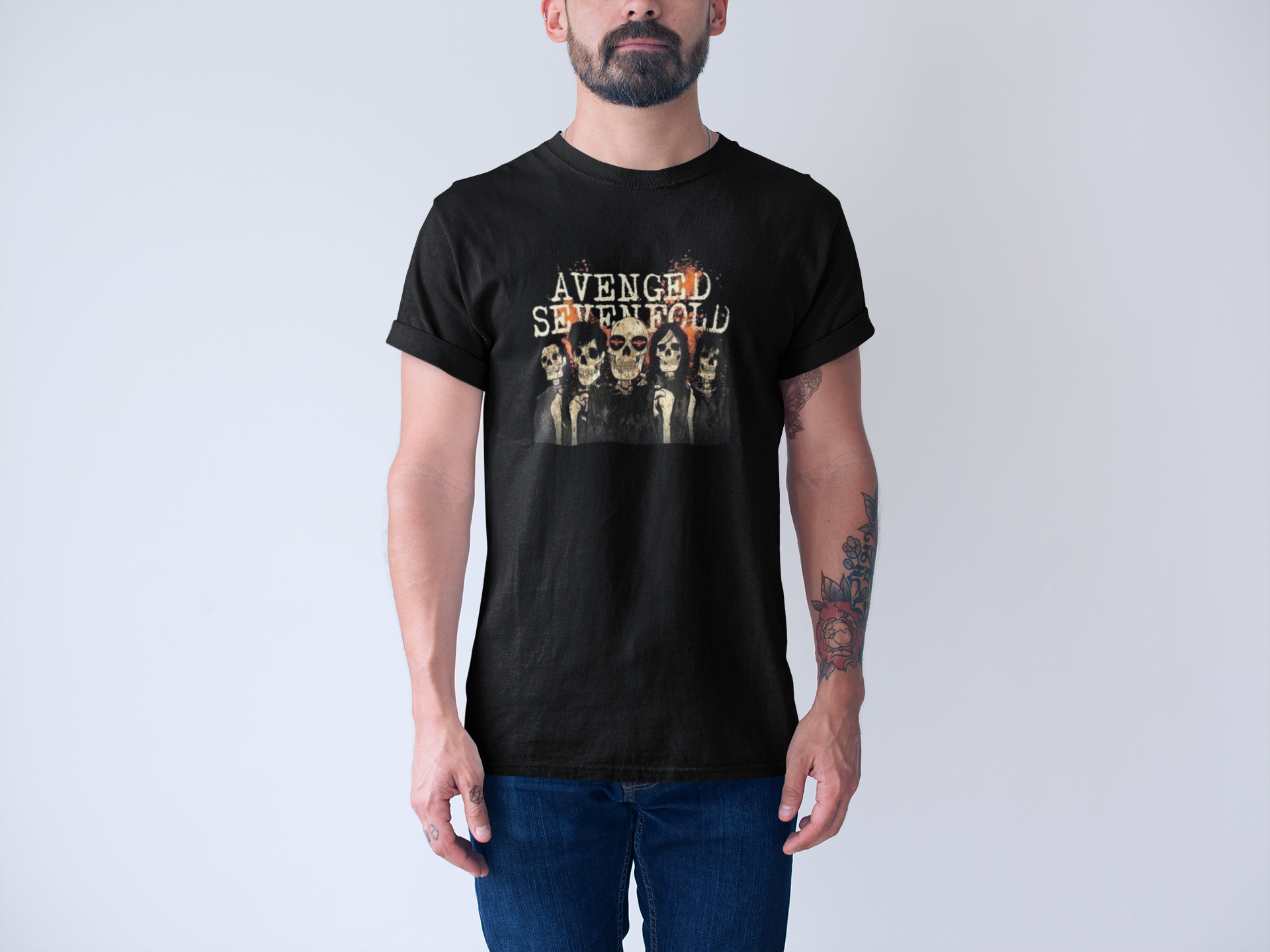 Camiseta AVENGED SEVENFOLD SKULL