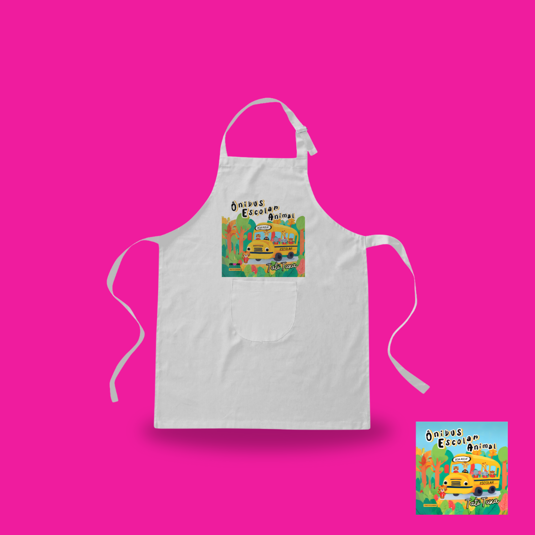 Avental Ônibus escolar animal
