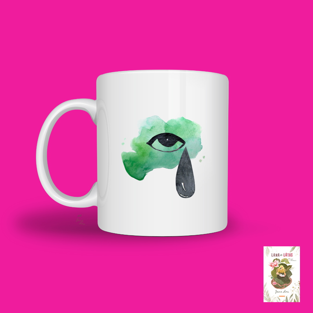Caneca Olho que chora (Lama e Lótus)