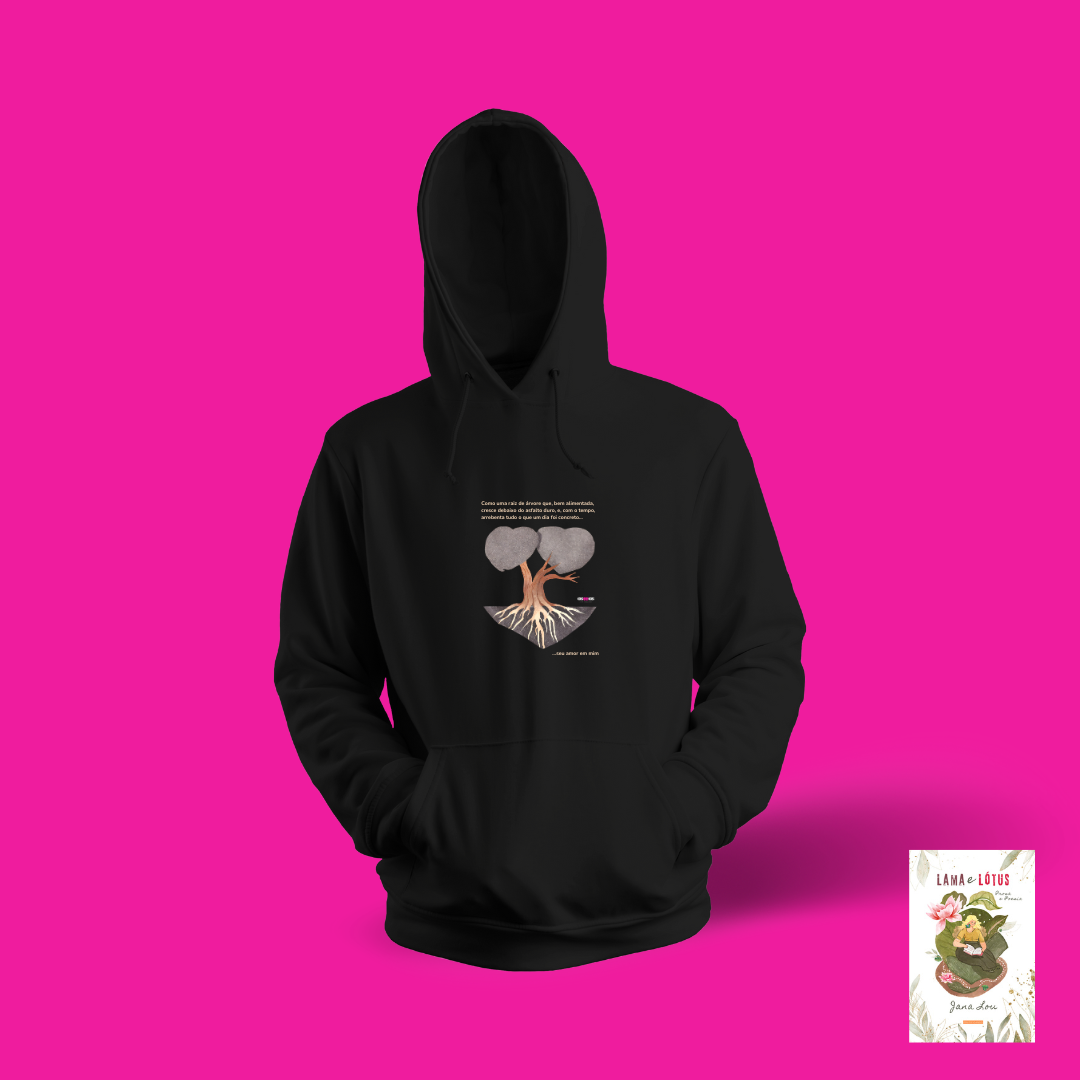 Moletom Canguru Árvore do Amor (Lama e Lótus)