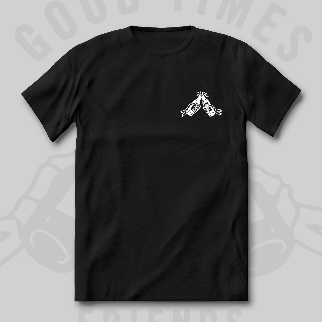 Nome do produto: GOOD TIMES BAD FRIENDS - PRETO