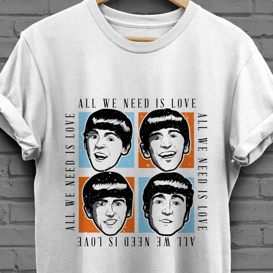 T-SHIRT BEATLES PLUS SIZE