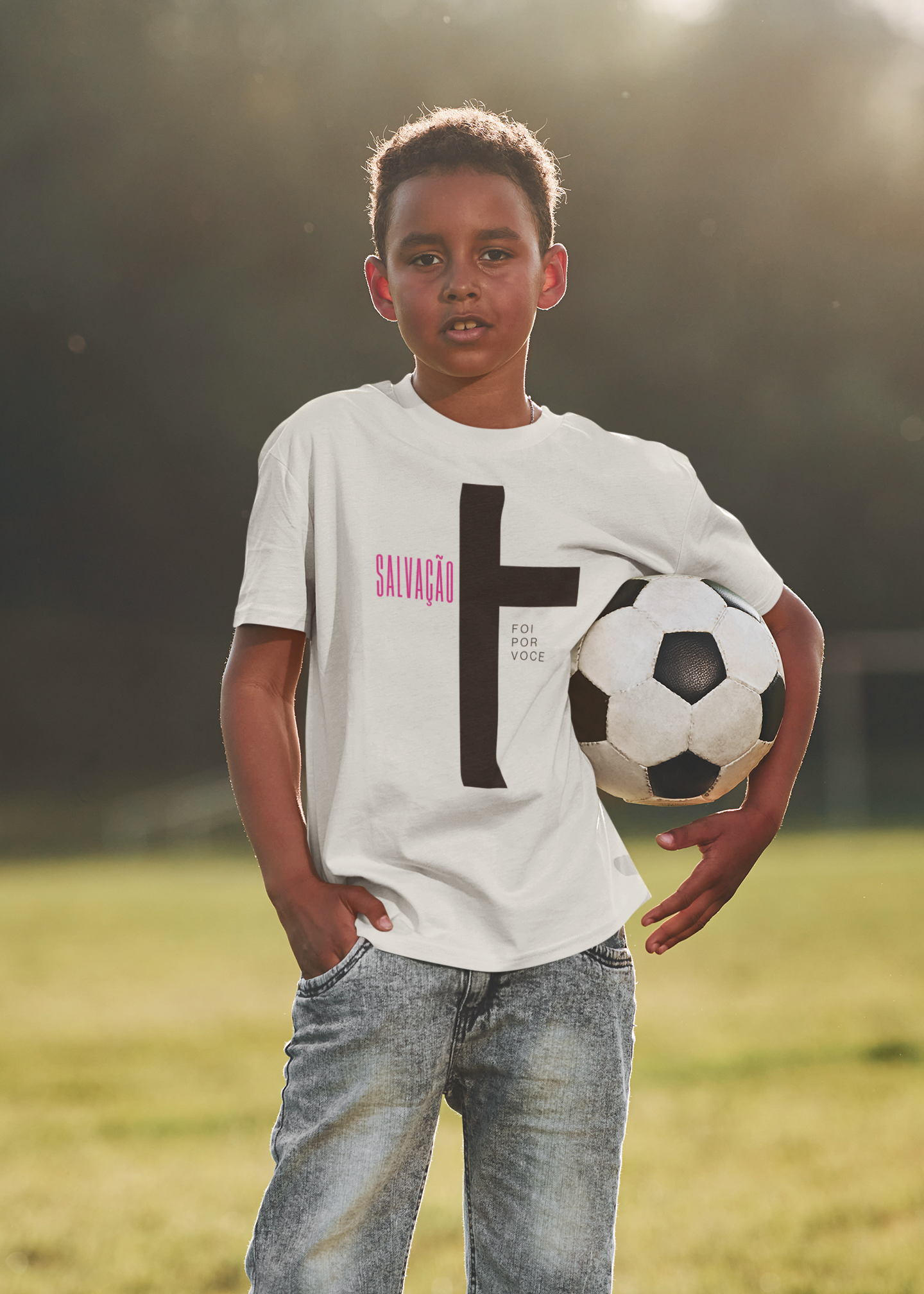 Camiseta Infantil Cristã pt